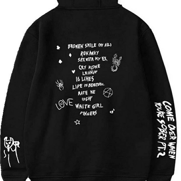 Lil Peep Come Over When You're Sober Pt. 2 Hoodie - Picture 2 of 5
